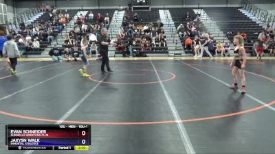 10U-1 lbs Round 1 - Evan Schneider, Guerrilla Wrestling Club vs Jaxysn Walk, Immortal Athletics