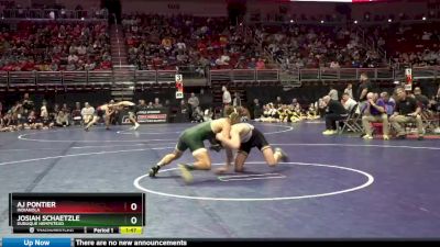 3A-160 lbs Quarterfinal - AJ Pontier, Indianola vs Josiah Schaetzle, Dubuque Hempstead