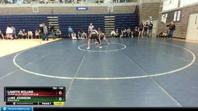 120 lbs Cons. Round 1 - Luke Johnson, Idaho Gold vs Landyn Rollins, Silver Valley Wrestling Club