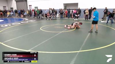 101 lbs Round 1 - Storey Cook, Anchor Kings Wrestling Club vs Michaela Savo, Dillingham Wolverine Wrestling Club