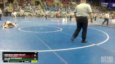 145 lbs Cons. Round 3 - Dylan Kostelecky, Bismarck vs Brendan Winn-Kelley, Grand Forks Central