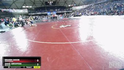 4A 150 lbs Cons. Round 2 - Braden Shook, South Kitsap vs David Abramyan, Decatur