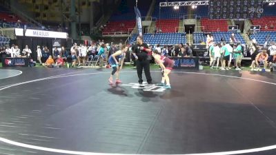 117 lbs Cons 32 #1 - Savannah Arroyo, New Jersey vs Kaylee Horman, Missouri