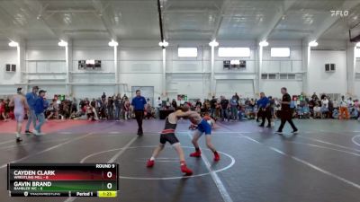 80 lbs Round 9 (10 Team) - Cayden Clark, Wrestling Mill vs Gavin Brand, Rambler WC