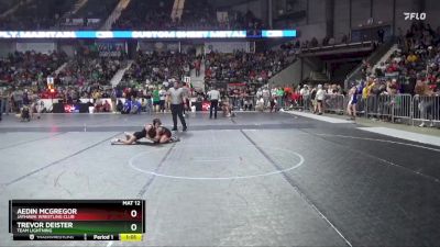 80 lbs Round 2 - Trevor Deister, Team Lightning vs Aedin McGregor, Jayhawk Wrestling Club