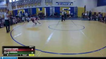 120 lbs Quarterfinals (8 Team) - Anthony Fondo, Wakulla High School vs Rylan Herrera, Clay