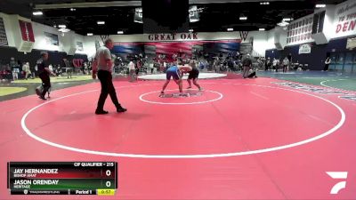 215 lbs Cons. Round 3 - Jay Hernandez, Bishop Amat vs Jason Orenday, Heritage