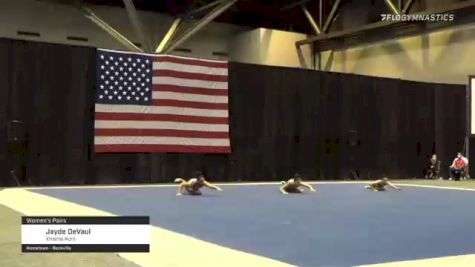 Jayde DeVaul - Women's Pairs, Xtreme Acro - 2021 USA Gymnastics Championships