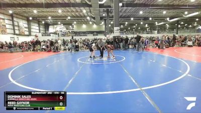 96 lbs Round 1 - Reed Gaynor, NOVA Wrestling Club vs Dominik Sales, Guerrilla Wrestling Assoc.