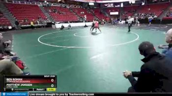 D2-285 lbs Cons. Round 1 - Ben Roman, Sturgeon Bay/Sevastopol vs Matthew Janssen, Little Chute