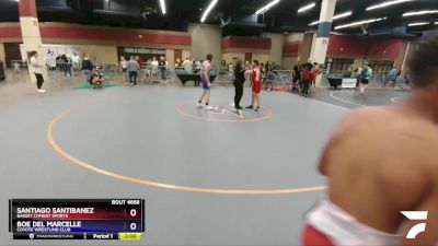 136 lbs Round 3 - Santiago Santibanez, Bandit Combat Sports vs Boe Del Marcelle, Coyote Wrestling Club