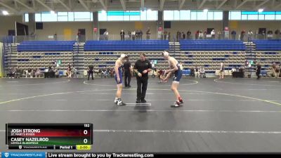 132 lbs Champ. Round 2 - Josh Strong, St. Mary`s Ryken vs Casey Nazelrod, Loyola-Blakefield