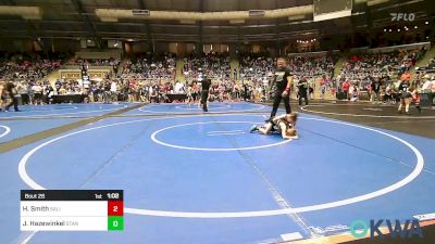 58 lbs Round Of 16 - Hudson Smith, Salina Wrestling Club vs Josh Hazewinkel, Standfast