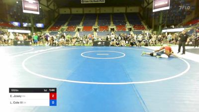 195 lbs Cons 32 #2 - Elijah Josey, Massachusetts vs Larry Cole III, Oklahoma