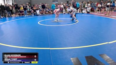 92 lbs Round 1 - Elijah Governor, South West Washington Wrestling Club vs Regan Yundt, Pioneer Grappling Academy