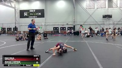 80 lbs Placement (4 Team) - Roman Cortese, Mat Warriors Orange vs Max Milia, Grit Mat Club