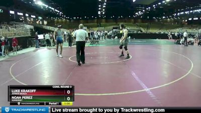 170 lbs Cons. Round 3 - Luke Krakoff, Jensen Beach vs Noah Perez, Somerset