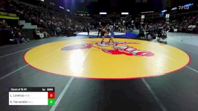 160 lbs Consi Of 16 #1 - Layla Lorenzo, Segerstrom vs Kira Ferrandini, Valley Christian