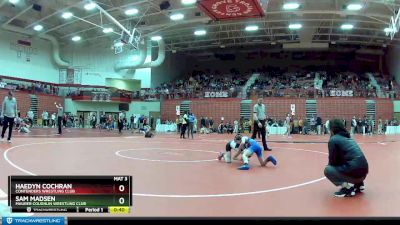 70 lbs Champ. Round 2 - Sam Madsen, Maurer Coughlin Wrestling Club vs Haedyn Cochran, Contenders Wrestling Club