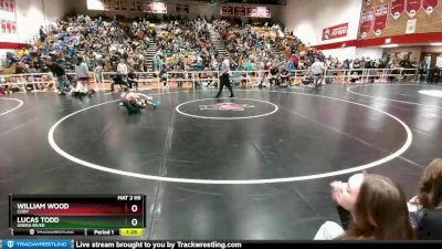 106 lbs Semifinal - Lucas Todd, Green River vs William Wood, Cody