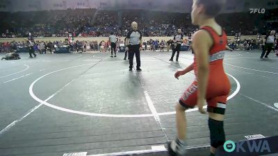 75 lbs Round Of 16 - Maverick Taylor, Clinton Youth Wrestling vs Jensen Henderson, Morris Wrestling Association