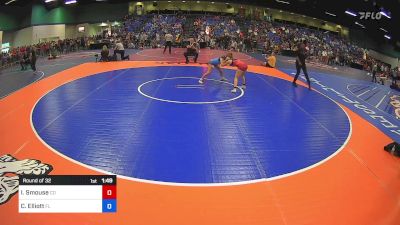 100 lbs Round Of 32 - Isabella Marie Smouse, CO vs Camdyn Elliott, FL