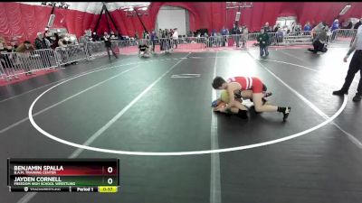 114 lbs Quarterfinal - Benjamin Spalla, B.A.M. Training Center vs Jayden Cornell, Freedom High School Wrestling