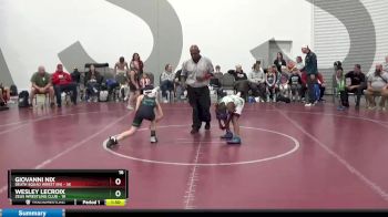 65 lbs Placement Matches (8 Team) - Wesley LeCroix, Zeus Wrestling Club vs Giovanni Nix, Death Squad Wrest (IN)