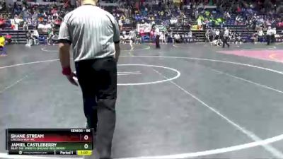 96 lbs Quarterfinal - Shane Stream, Lincoln-Way WC vs Jamiel Castleberry, Beat The Streets Chicago-Bellwood