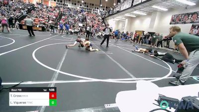 64 lbs Quarterfinal - Tristen Cross, Brushy Wrestling Club vs Logan Vigueras, Team Tulsa Wrestling Club