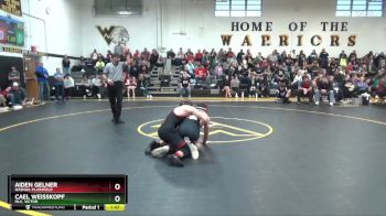 157 lbs Round 3 - Cael Weisskopf, HLV, Victor vs Aiden Gelner, Nashua-Plainfield