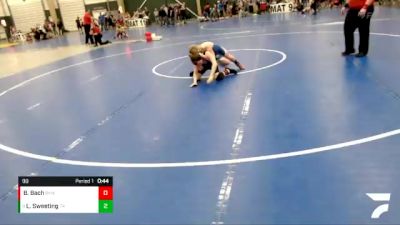 90 lbs Cons. Semi - Landen Sweeting, The Royal vs Braylon Bach, Brandon Youth Wrestling