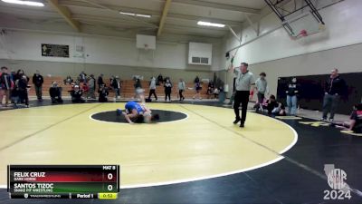 100 lbs Cons. Semi - Felix Cruz, Dark Horse vs Santos Tizoc, Snake Pit Wrestling