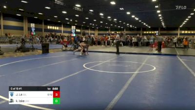 157 lbs C Of 16 #1 - Jaden Le, Columbia vs Kyler Lake, Utah Valley