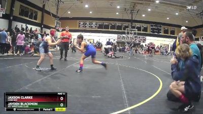 105 lbs Round 2 - Jaxson Clarke, Cane Bay vs Jayden Blackmon, JET Wrestling Club