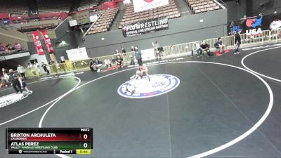 86 lbs Semifinal - Brixton Archuleta, California vs Atlas Perez, Valley Vandals Wrestling Club