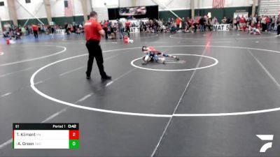 61 lbs Quarterfinal - Areson Green, Torrington Wrestling Club vs Tru Kliment, Kearney Matcats