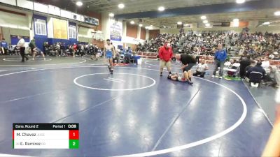 120 lbs Cons. Round 2 - Elias Ramirez, Rancho Bernardo vs Matthew Chavez, Justin Garza