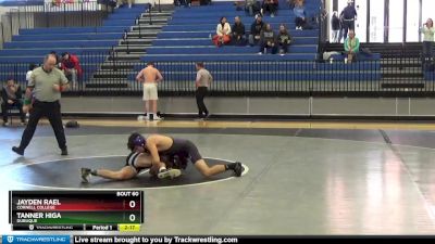 125 lbs Round 3 - Jayden Rael, Cornell College vs Tanner Higa, Dubuque