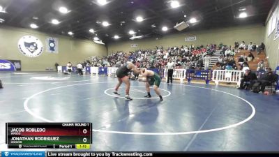 220 lbs Champ. Round 1 - Jacob Robledo, Wasco vs Jonathan Rodriguez, Hoover