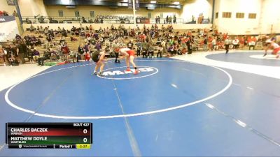 184 lbs Semifinal - Charles Baczek, Wabash vs Matthew Doyle, Wartburg