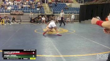 285 lbs Placement Matches (8 Team) - Ryder Weigel, E1-West Fargo Sheyenne vs Dante Novembre, W1-Williston