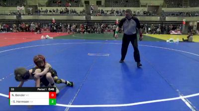 55 lbs Cons. Semi - Sawyer Hermsen, Humboldt Wildcats vs Nolan Bender, Mn Elite