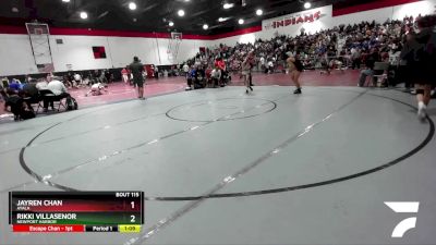 106 lbs Champ. Round 1 - Rikki Villasenor, Newport Harbor vs Jayren Chan, Ayala