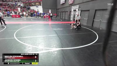 72 lbs Cons. Round 4 - Waylon Stockwell, Manitowoc Ships vs Jameson Schoen, Holmen Wrestling Club