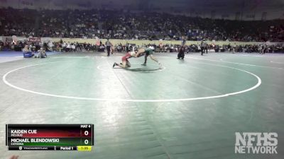 4A-138 lbs Quarterfinal - Kaiden Cue, McLoud vs Michael Blendowski, Catoosa