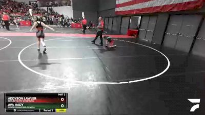 120 lbs Semifinal - Ava Hady, North Crawford/Seneca vs Addyson Lawler, Berlin Youth Wrestling