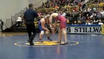 285 lbs hs match, Ken Altarac, ,NY, vs Joey George, Blackwell, OK