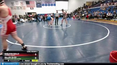 220 lbs Cons. Round 2 - Dillon Glick, Thunder Basin High School vs Sheldon Rollo, Campbell County