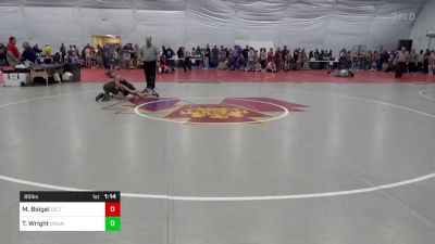 85 lbs Consi Of 8 #2 - Mason Beigel, Delta vs Tristan Wright, Mount Holly Springs